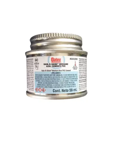 [et06-0] Cemento PVC RAIN-R-SHINE 59 ML OATEY AZUL