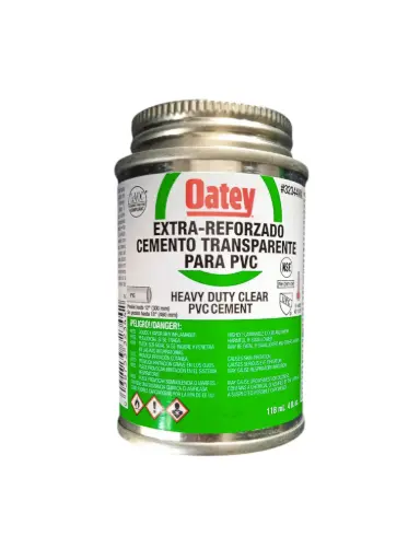 [et03-0] Cemento Transparente EXTRA REFORZADO PARA PVC 1/8 L VERDE