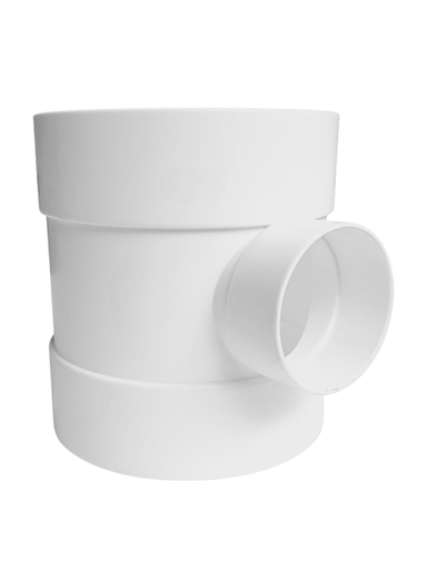 [tesr11050] TEE RED PVC SANITARIA PVC 200MM X 160MM