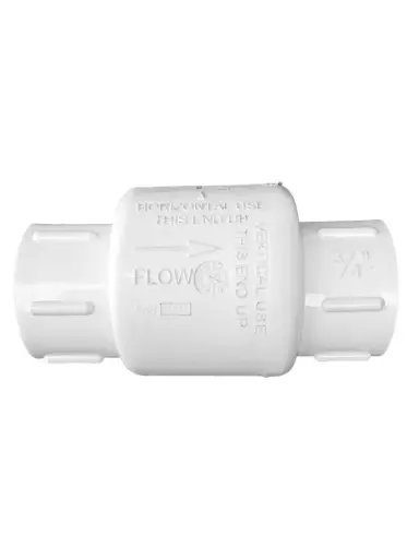 [elecnet02] VALV.CHECK COLUMPIO, PVC BLANCO/EPDM 3/4" CEM