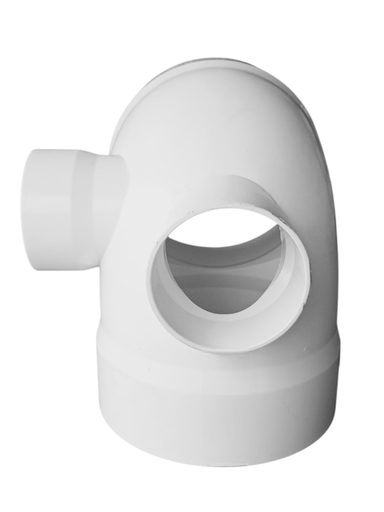 [cs9011050std] CODO 90 PVC SANIT 110MM X 50MM, SALIDAS TRAS Y DER